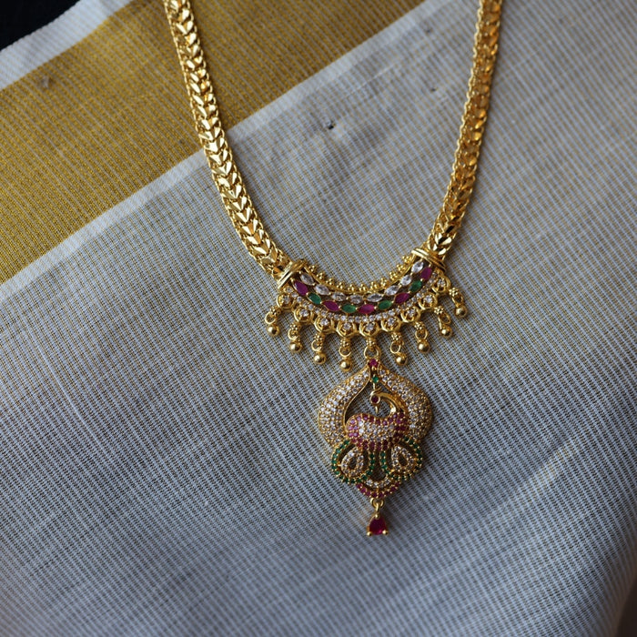 Heritage gold plated short necklace H567