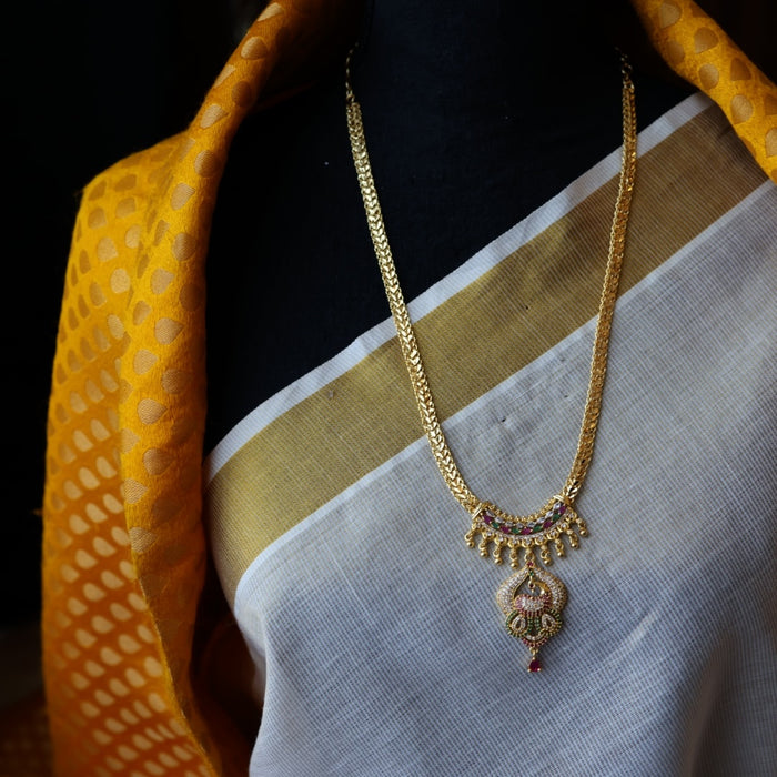 Heritage gold plated short necklace H567