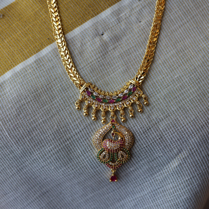 Heritage gold plated short necklace H567