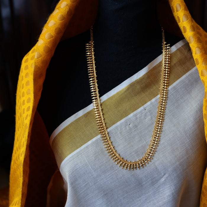 Heritage gold plated long necklace HL356