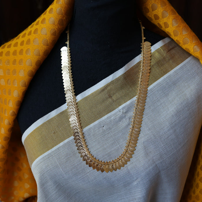 Heritage gold plated coin long necklace HL353