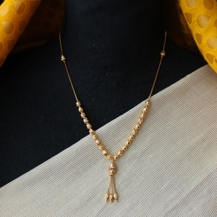Heritage gold plated short chain HC023