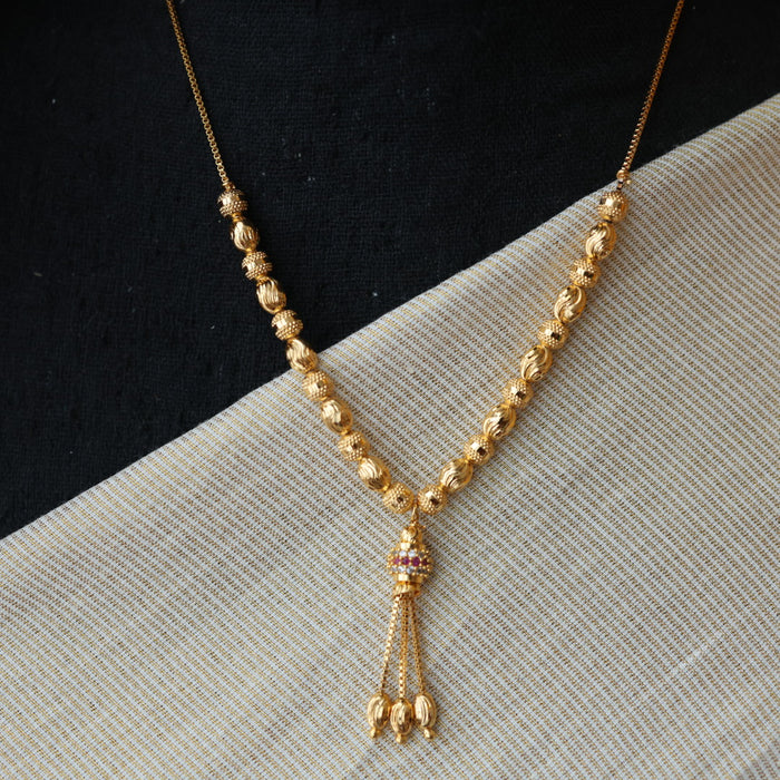 Heritage gold plated short chain HC023