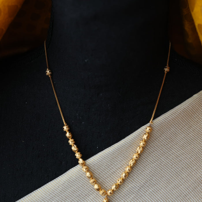 Heritage gold plated short chain HC023