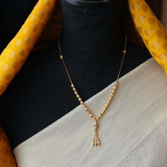 Heritage gold plated short chain HC023