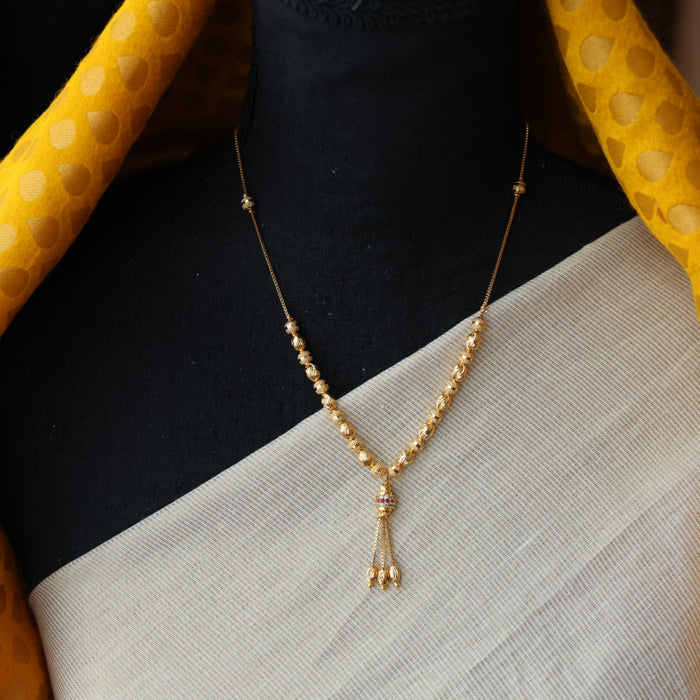 Heritage gold plated short chain HC023