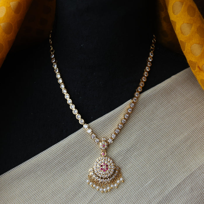 Heritage gold plated short necklace H0023