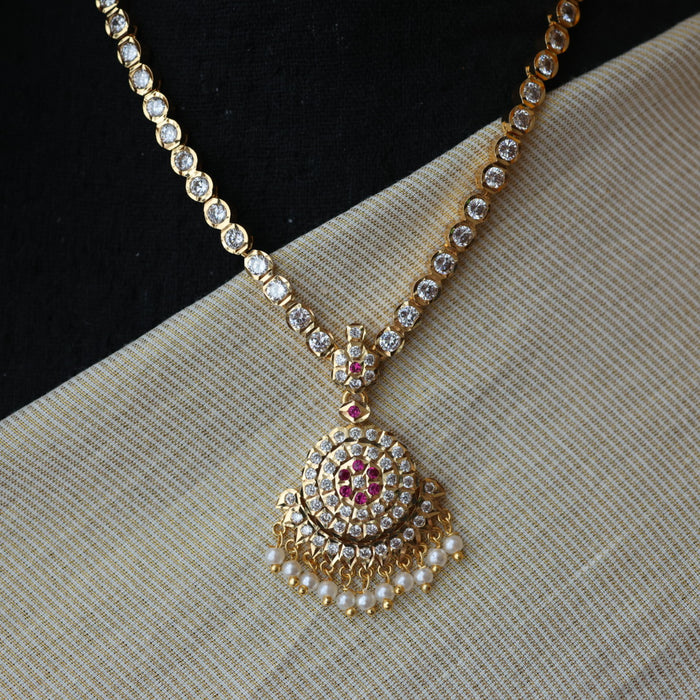 Heritage gold plated short necklace H0023