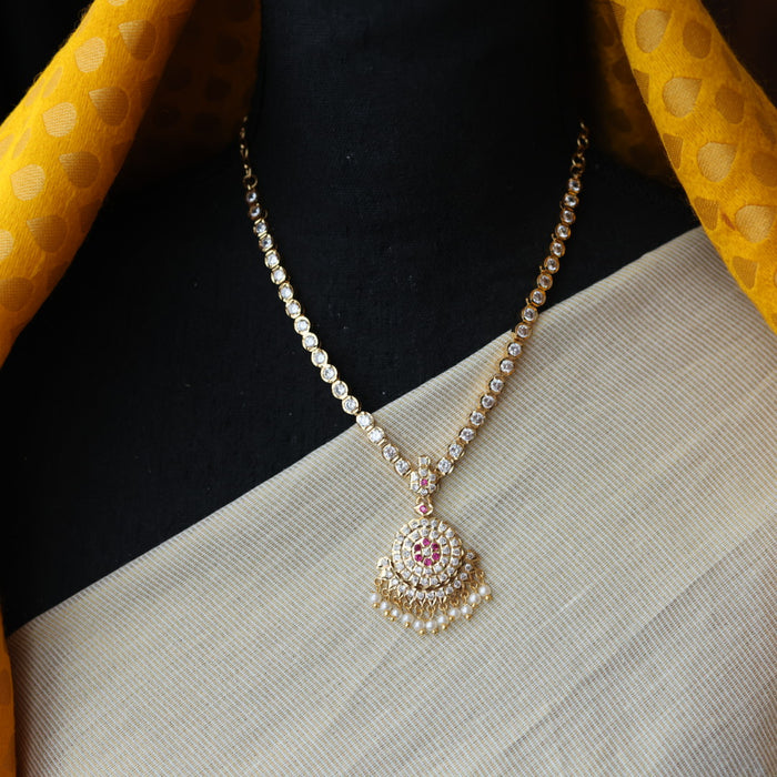Heritage gold plated short necklace H0023