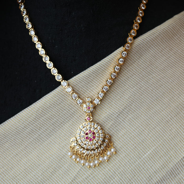 Heritage gold plated short necklace H0023