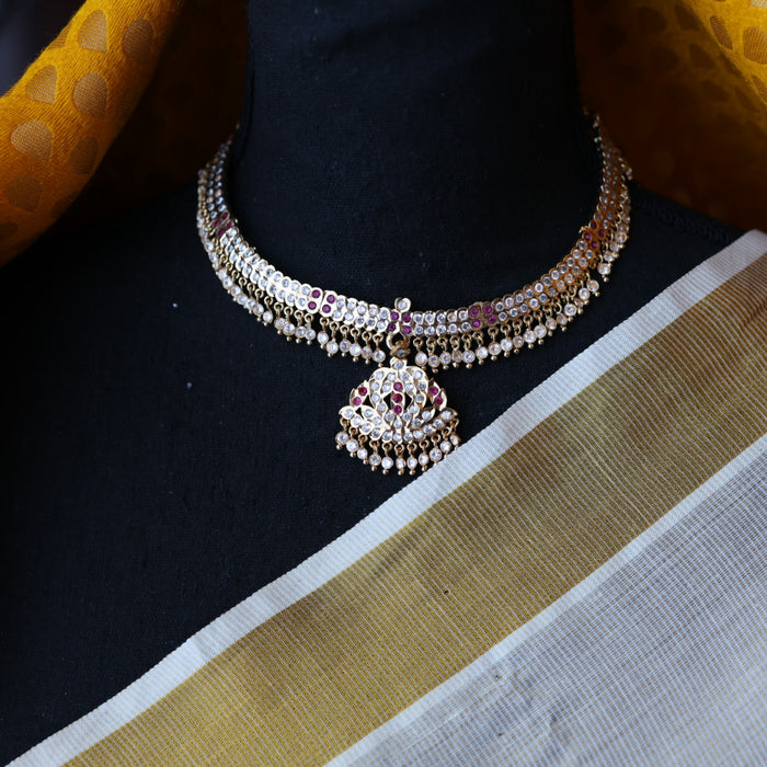 Heritage gold plated short necklace H257