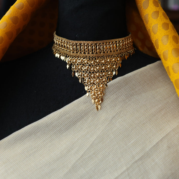 Heritage gold plated choker necklace H8910