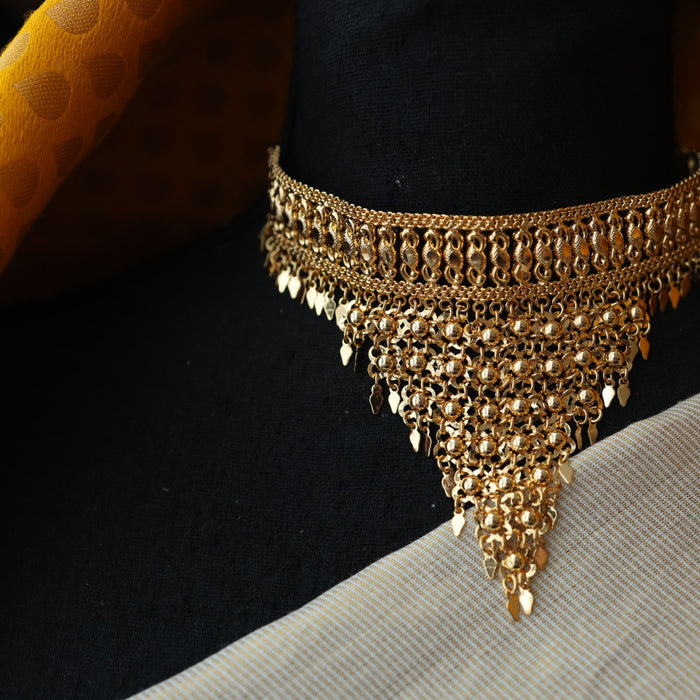 Heritage gold plated choker necklace H8910