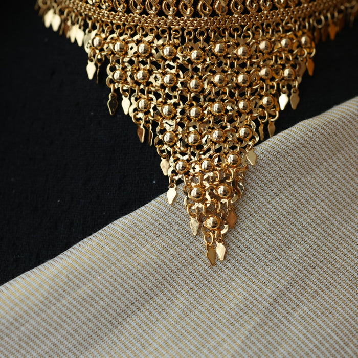 Heritage gold plated choker necklace H8910