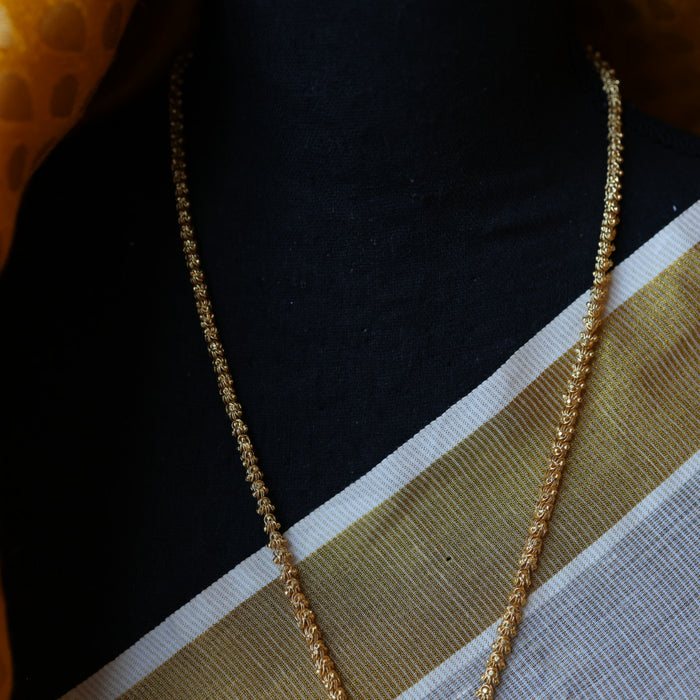 Heritage gold plated padakam long chain HC253