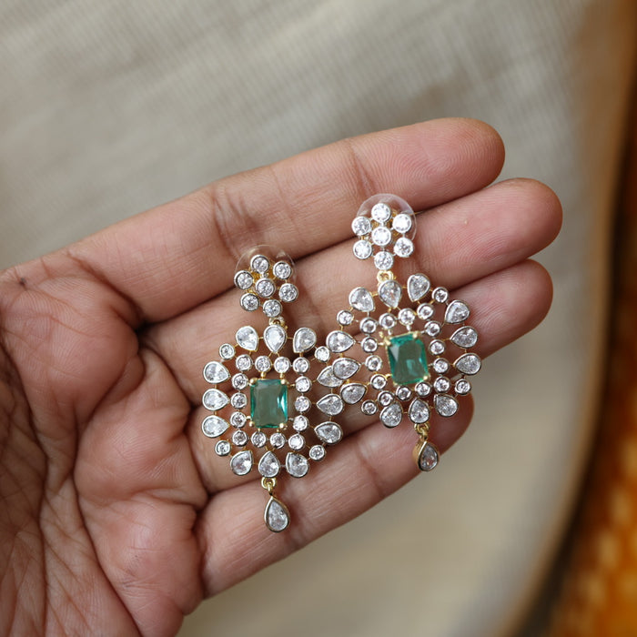 Heritage white stone short necklace with earrings H818