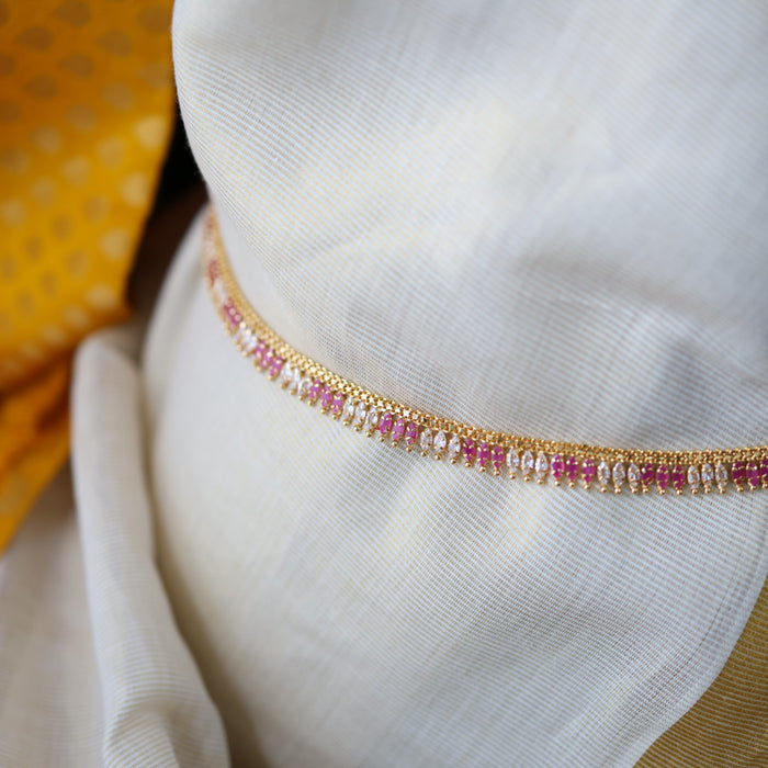 Heritage gold ruby white waistchain HW1045