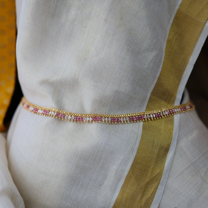 Heritage gold ruby white waistchain HW1045