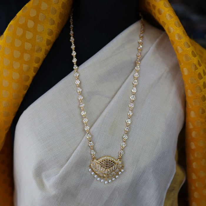 Heritage gold plated white stone waistchain HW18637