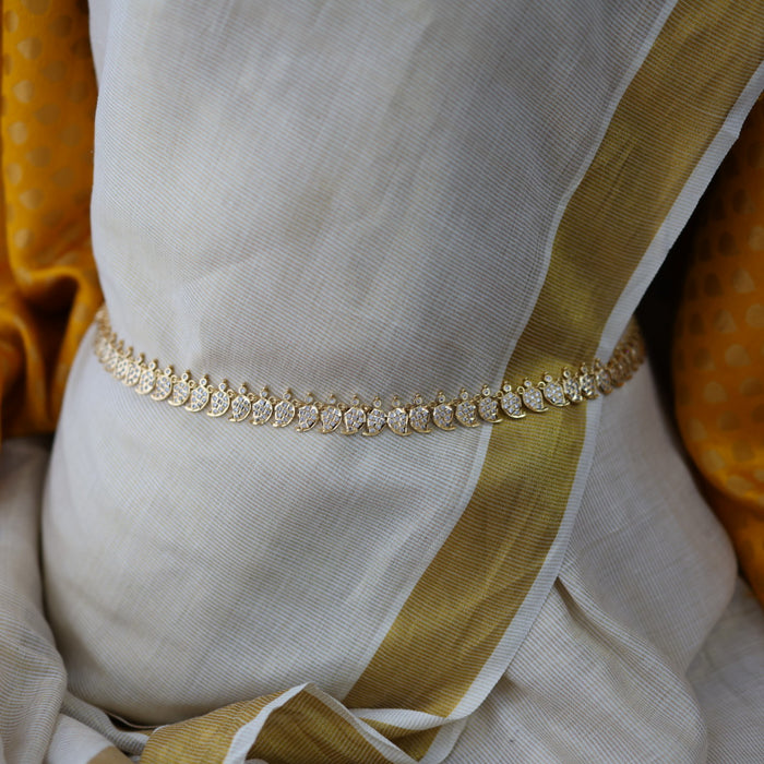 Heritage gold white stone waistchain HW672644