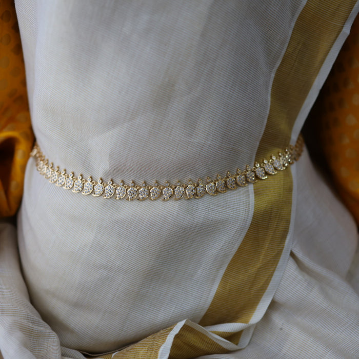Heritage gold white stone waistchain HW672644
