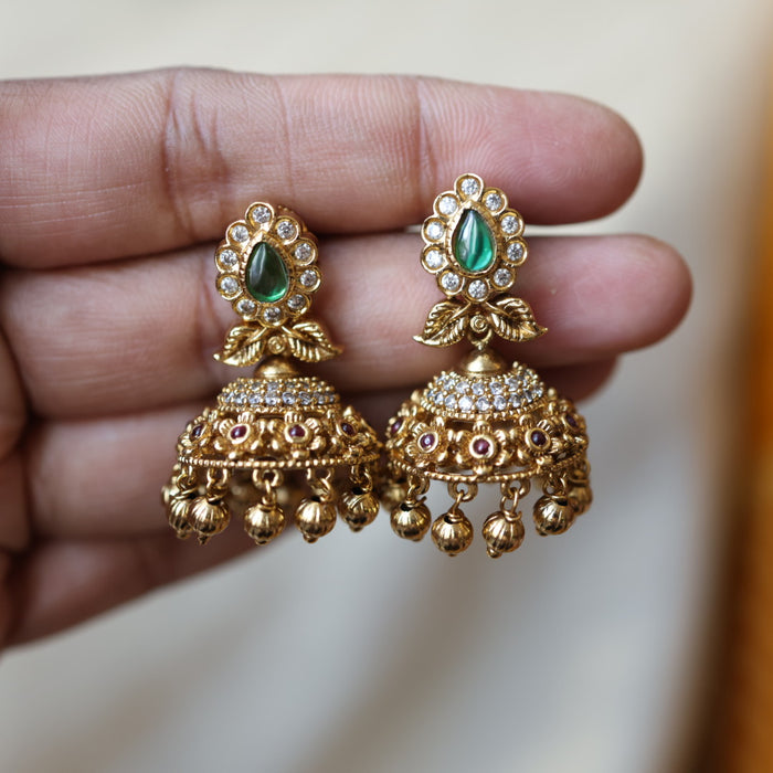 Antique pearl choker necklace and earrings CCB209780