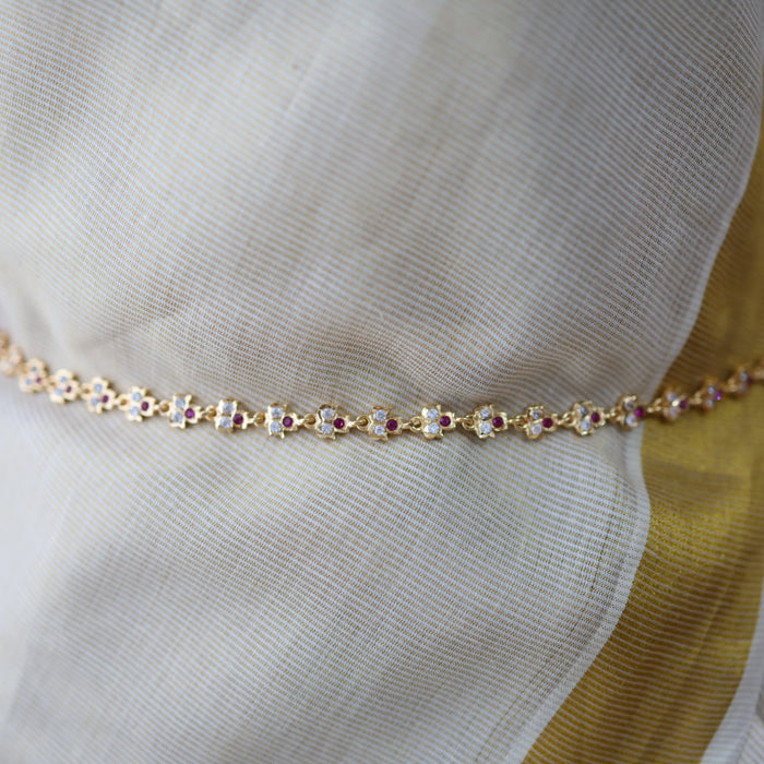 Heritage gold ruby white waistchain HW7927454