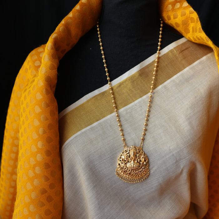 Heritage gold plated padakam long chain HP4504