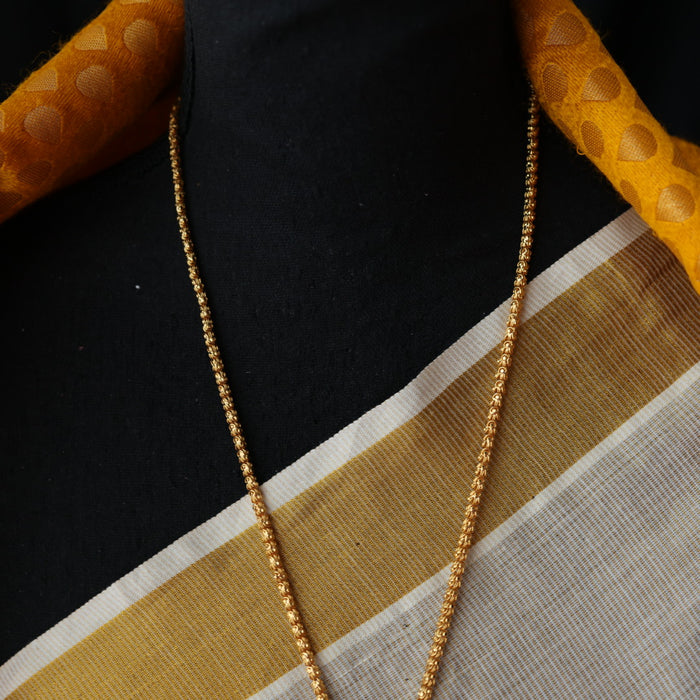 Heritage gold plated padakam long chain  HP278