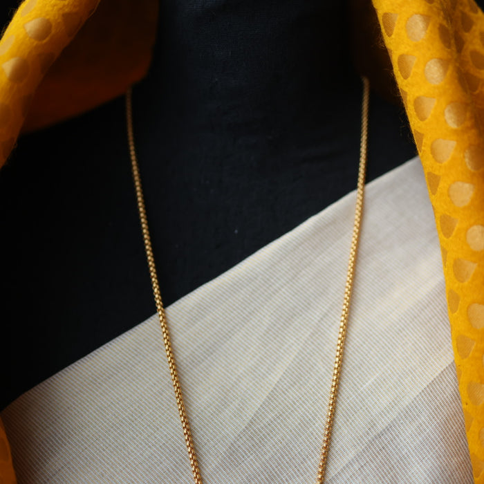Heritage gold plated padakam long necklace HP53222