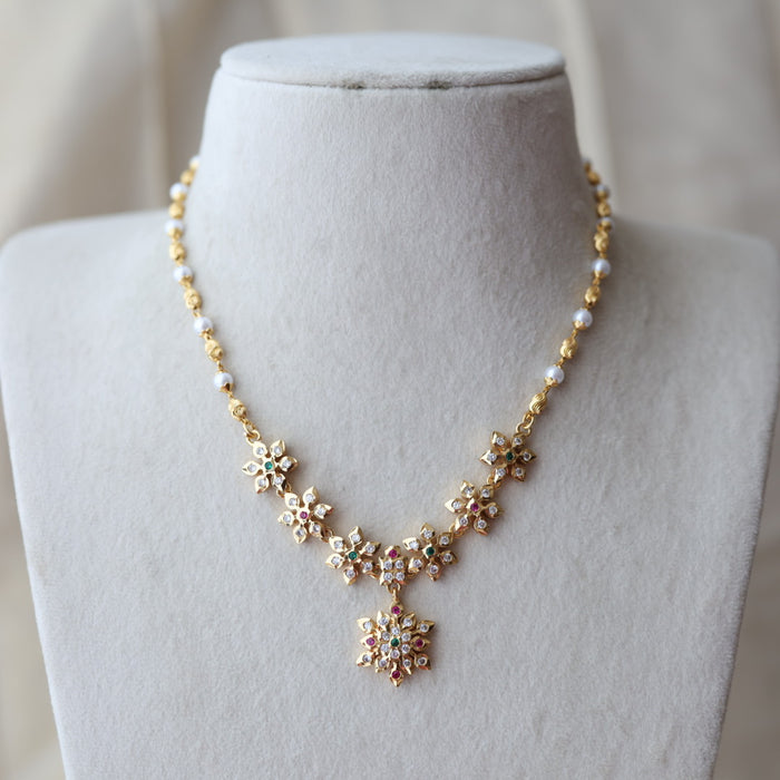 Heritage gold plated  short necklace H8794