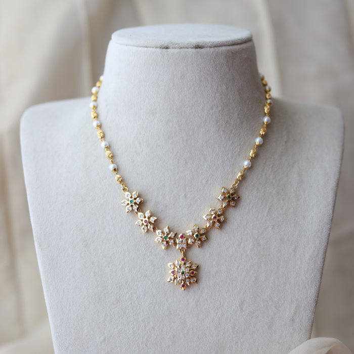 Heritage gold plated  short necklace H8794