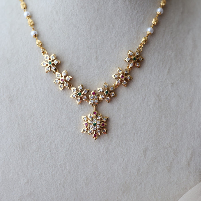 Heritage gold plated  short necklace H8794