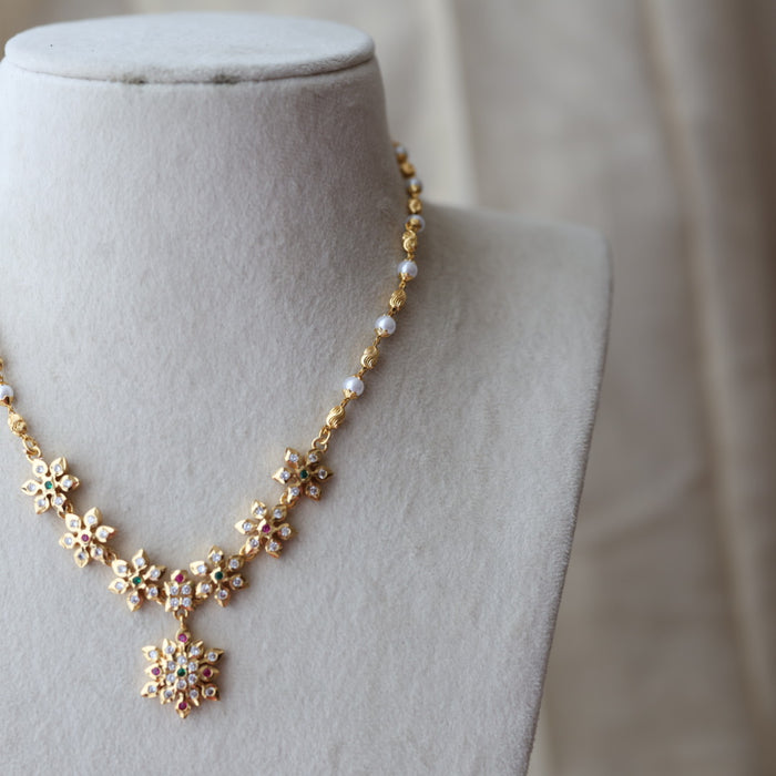 Heritage gold plated  short necklace H8794