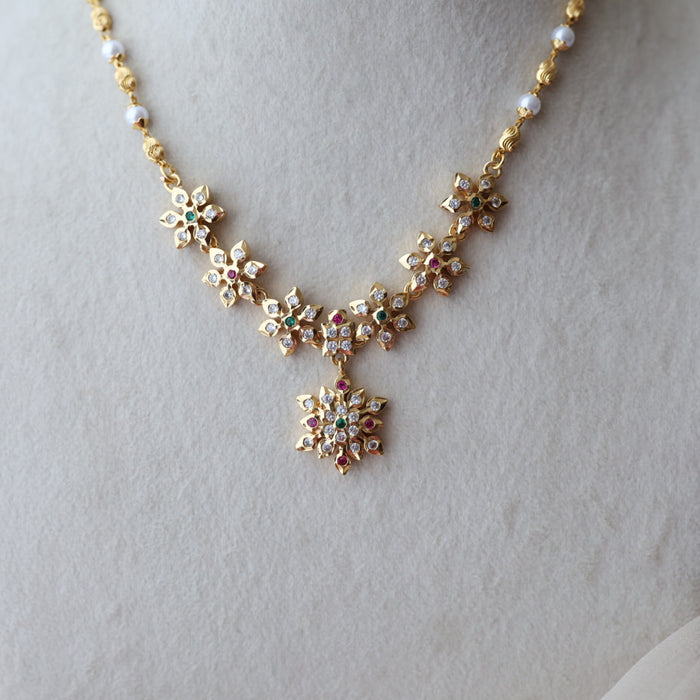 Heritage gold plated  short necklace H8794