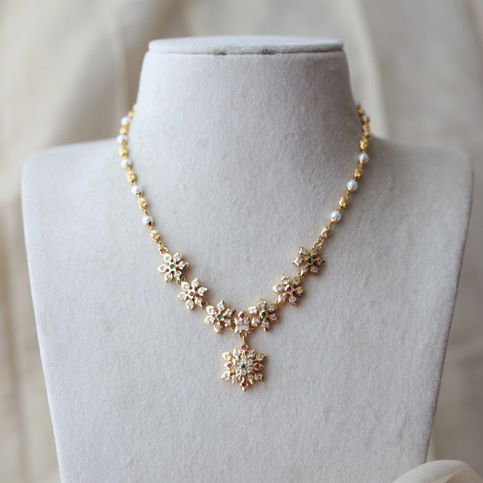 Heritage gold plated  short necklace H8794