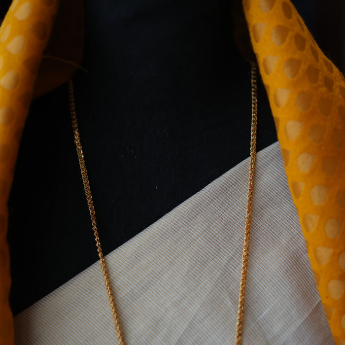 Heritage gold plated pearl padakam long necklace HP5219