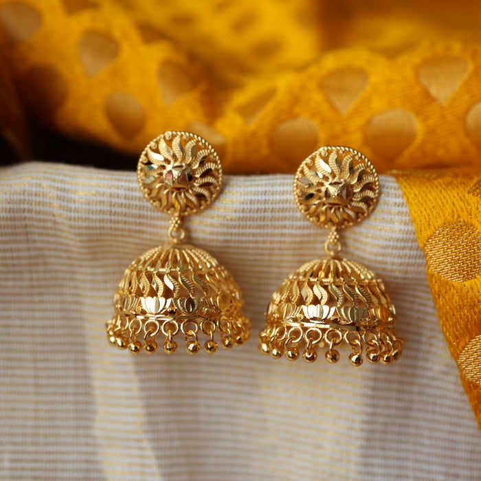 Heritage gold plated jumka earrings HJ2011