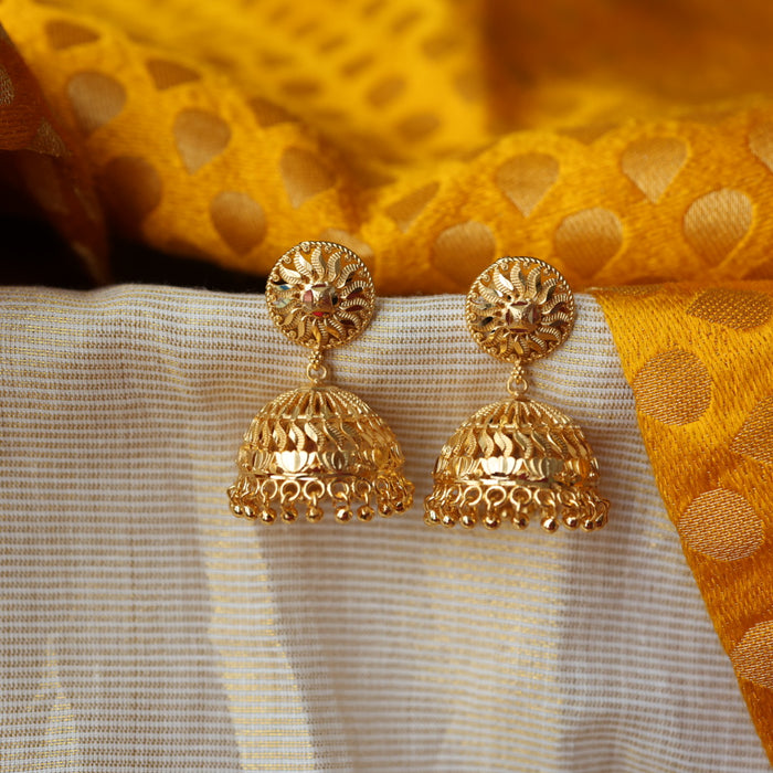 Heritage gold plated jumka earrings HJ2011