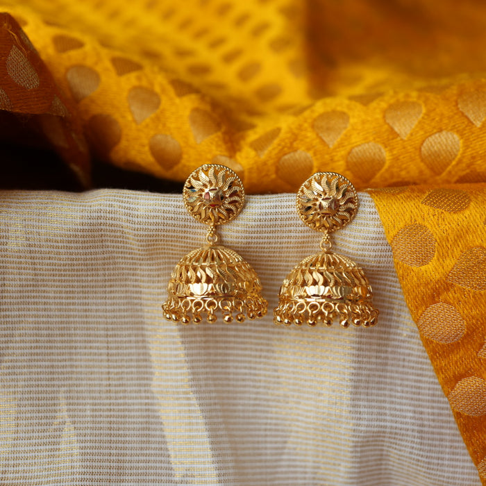 Heritage gold plated jumka earrings HJ2011