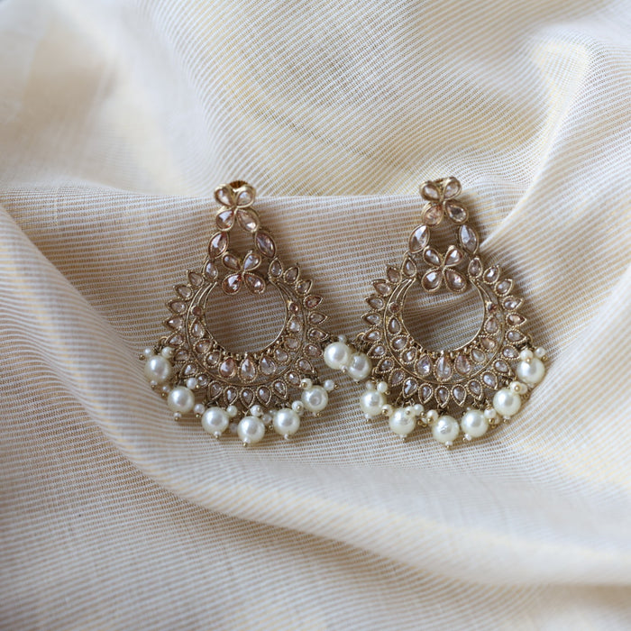 Trendy pearl drop earrings  TJ47