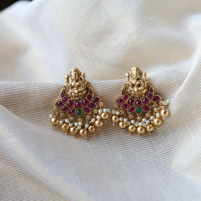 Antique temple studd earrings  AS47009