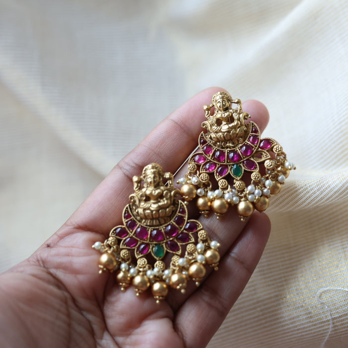 Antique temple studd earrings  AS47009