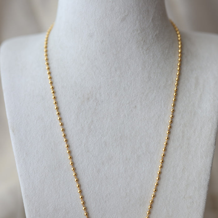 Heritage gold plated padakam gold long necklace HP0266