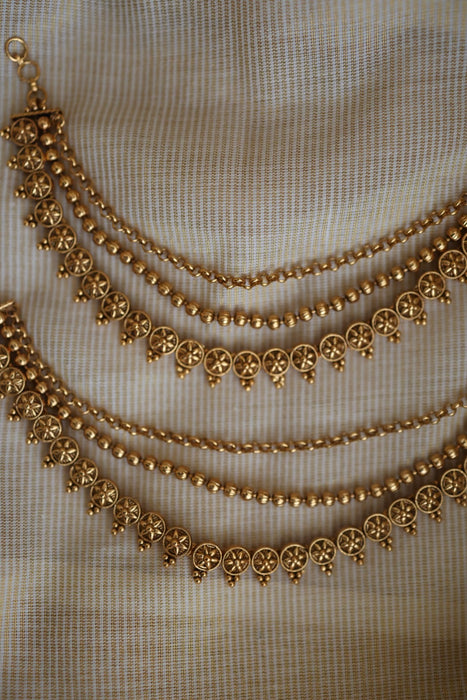 Antique 3 layer gold mattal ear accessories HM112