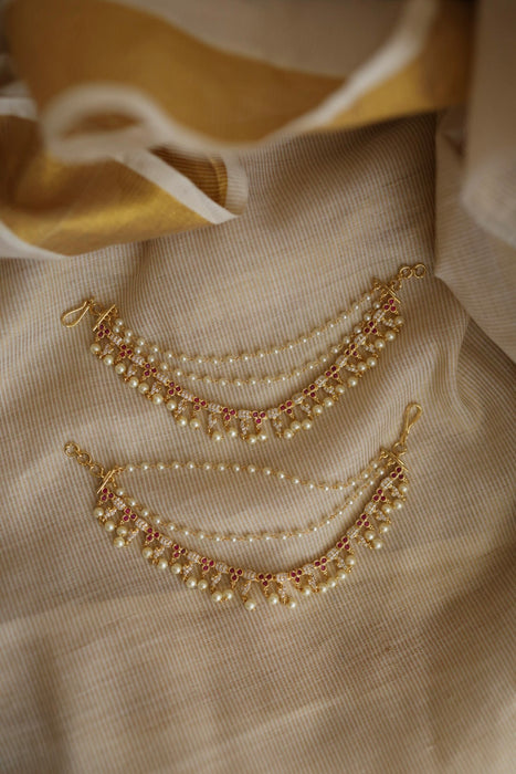 Heritage 3 layer gold mattal ear accessories HM112