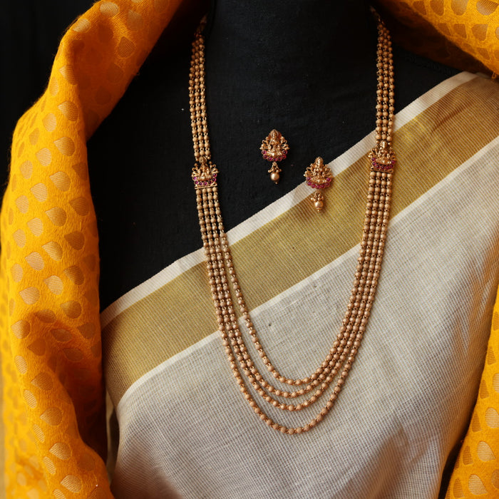 Antique long necklace with earrings LL03567