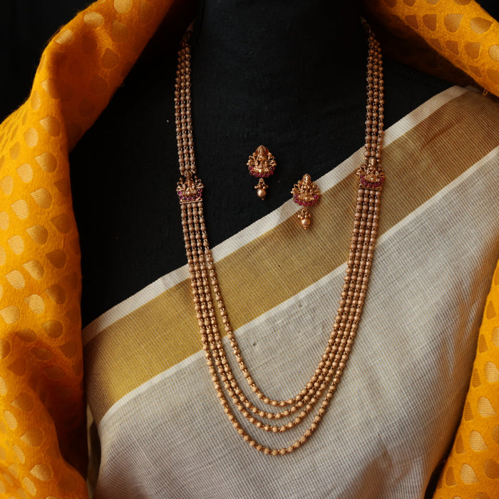Antique long necklace with earrings LL03567