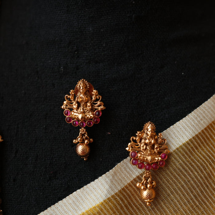 Antique long necklace with earrings LL03567