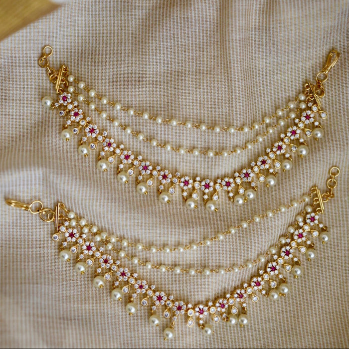 Heritage 3 layer gold mattal ear accessories HM11234